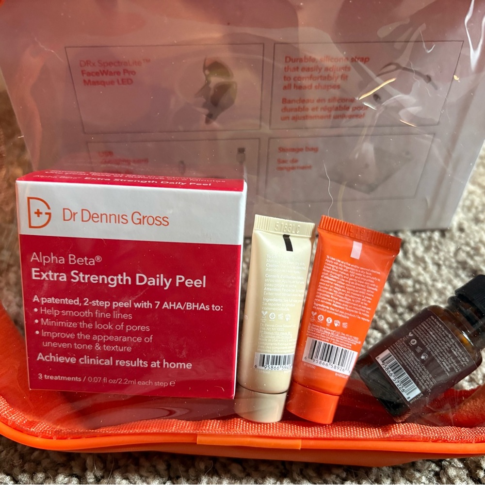 NIB Dr Dennis Gross DRx SpectraLite FaceWare Pro Masque LED Mask w/samples - Picture 9 of 10
